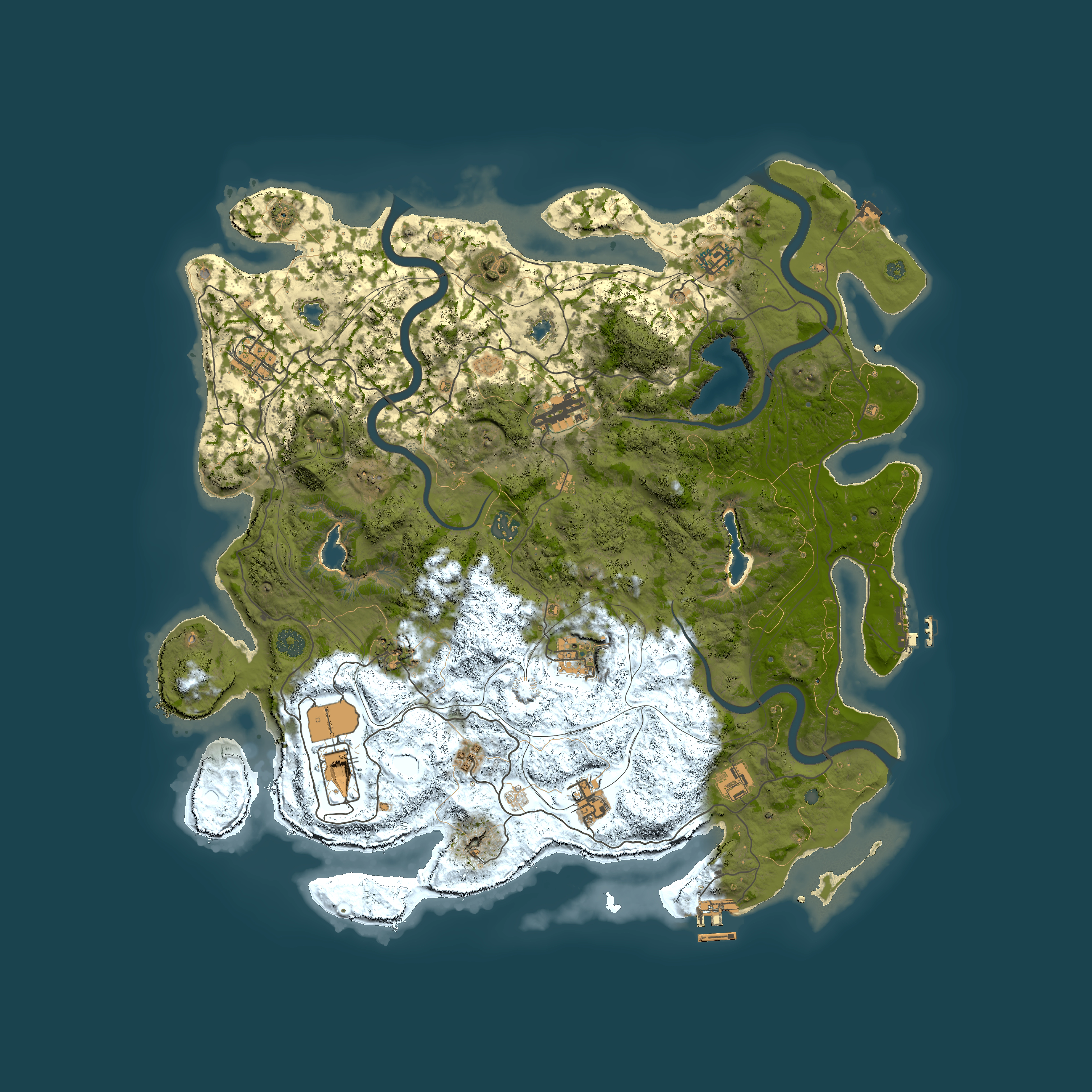 Full top-down render of Rust map seed 1089390749, 4500x4500m