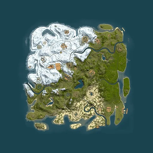 Rust map seed 1962359355, 4500x4500m top-down preview