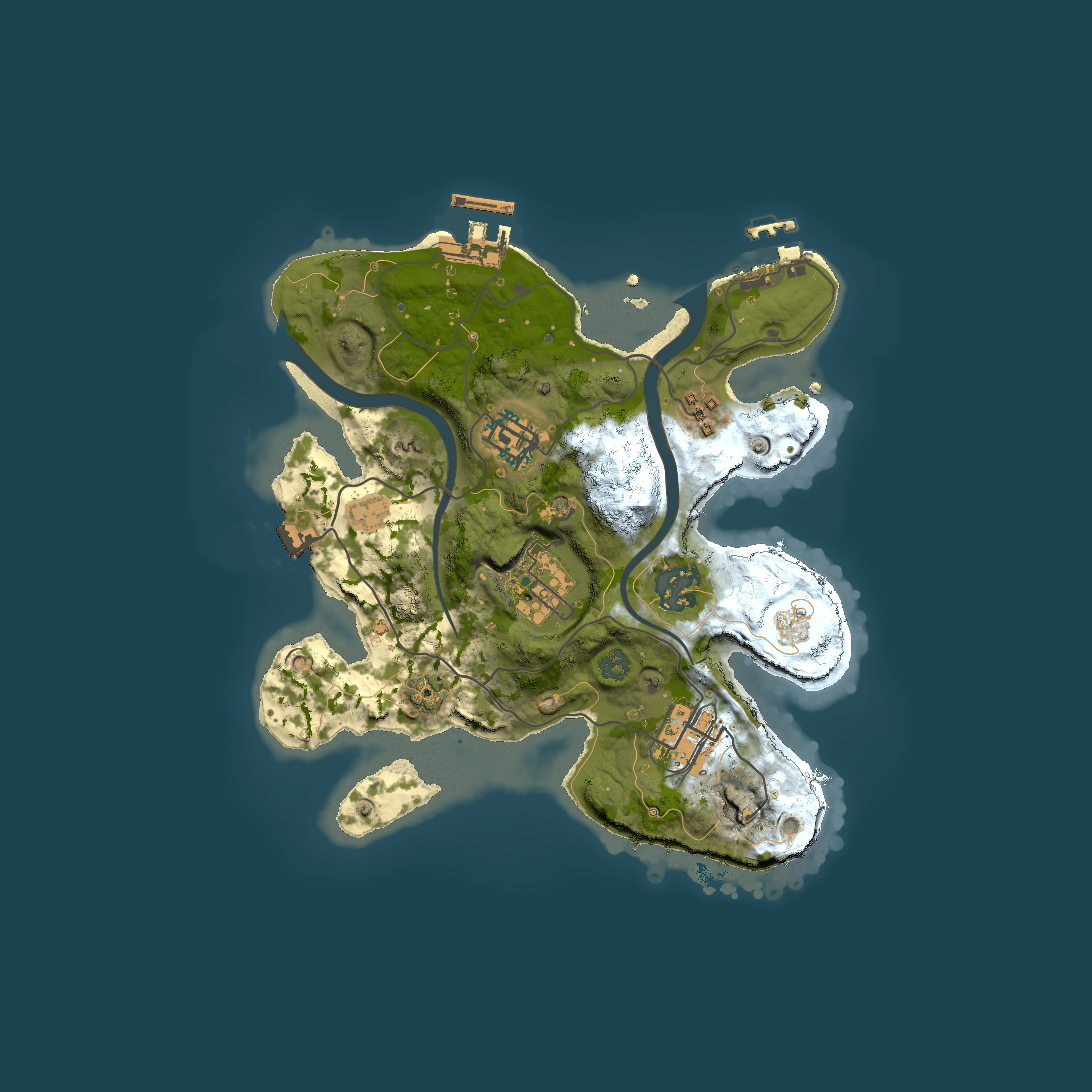 Full top-down render of Rust map seed 1141575152, 2500x2500m