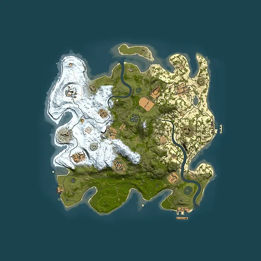 Rust map seed 1221883735, 3500x3500m top-down preview