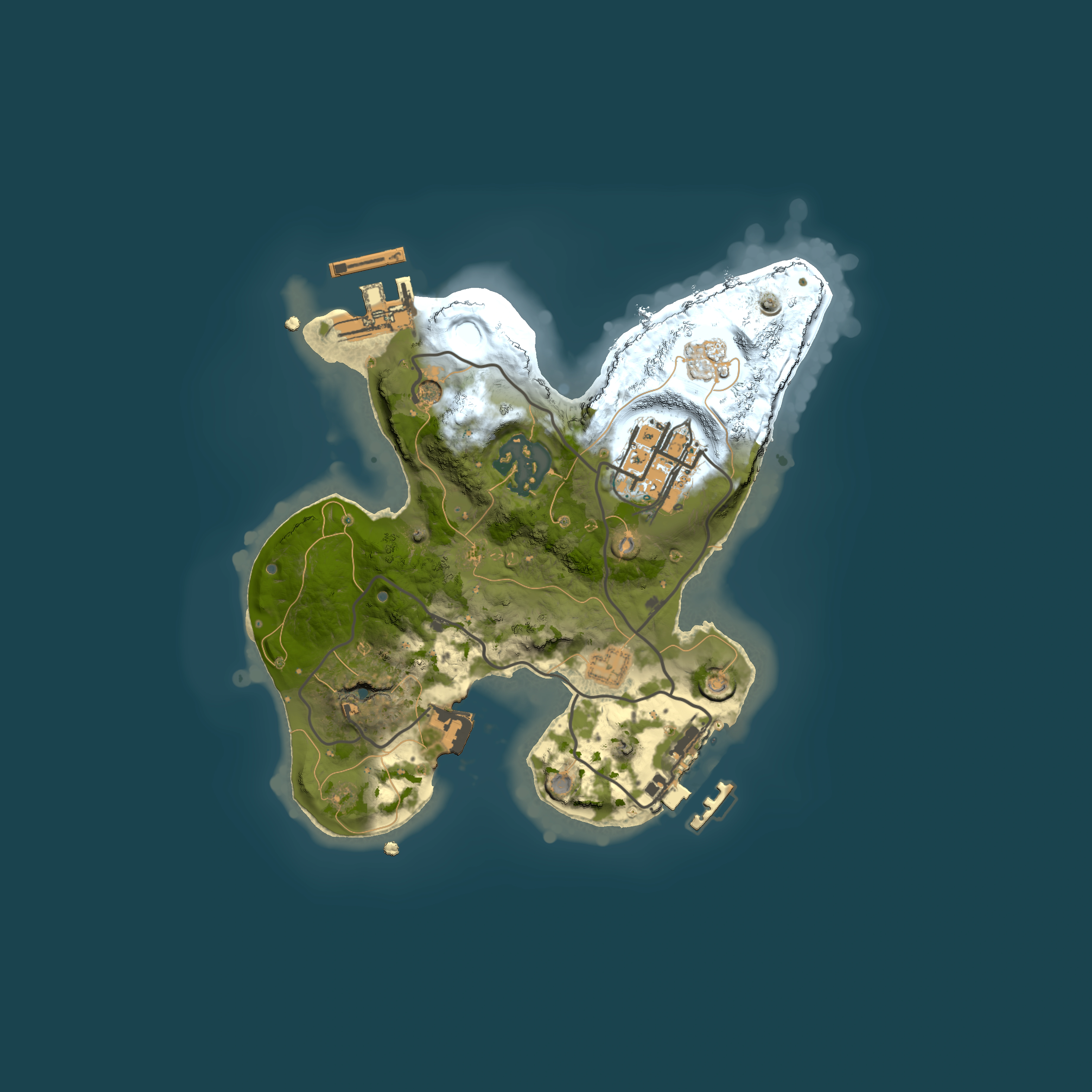 Full top-down render of Rust map seed 2027951245, 2000x2000m