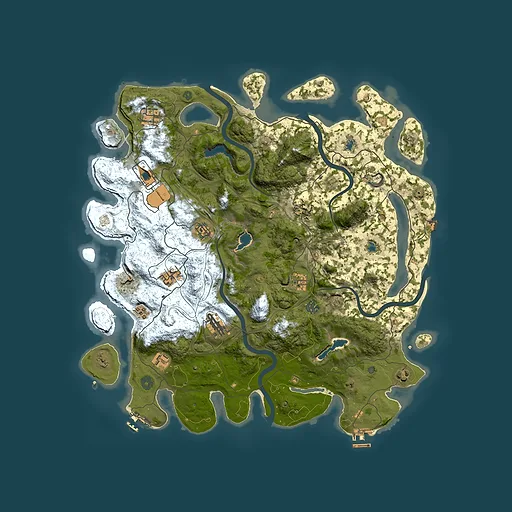 Rust map seed 1381792915, 4500x4500m top-down preview