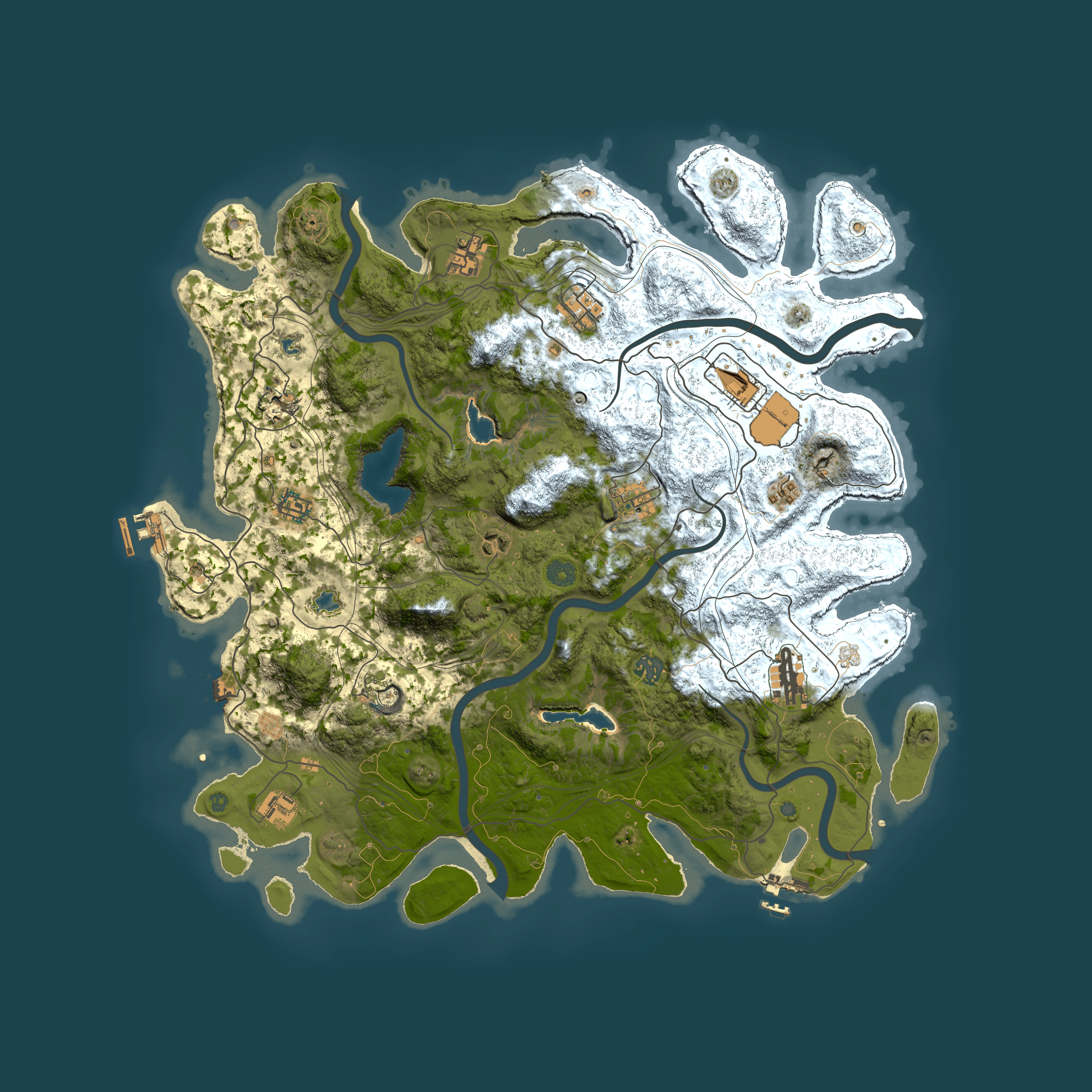 Full top-down render of Rust map seed 263569265, 4500x4500m