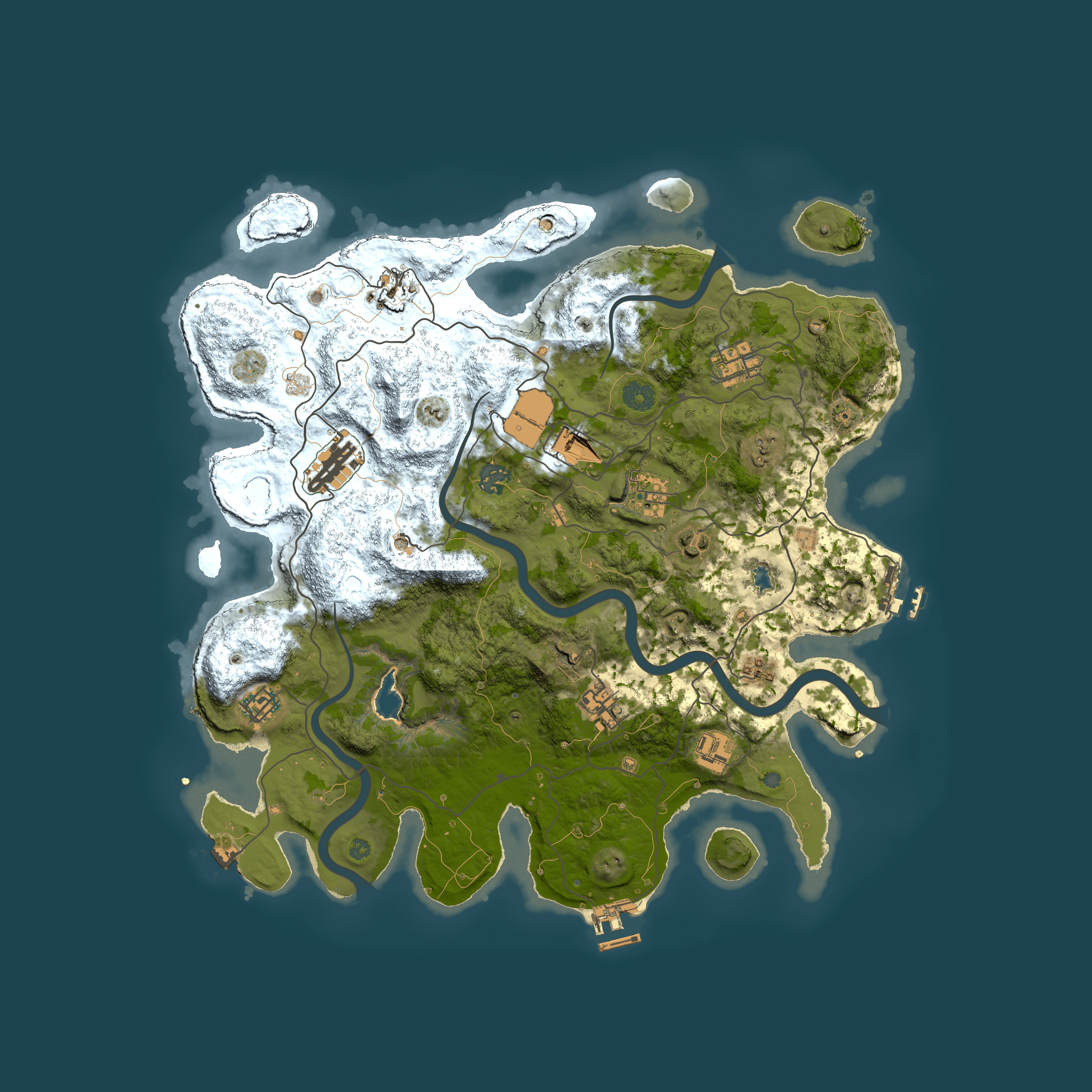Full top-down render of Rust map seed 544562259, 4000x4000m