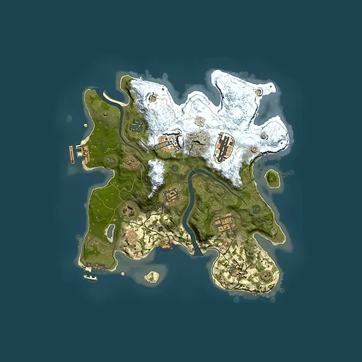 Rust map seed 1053073121, 3000x3000m top-down preview