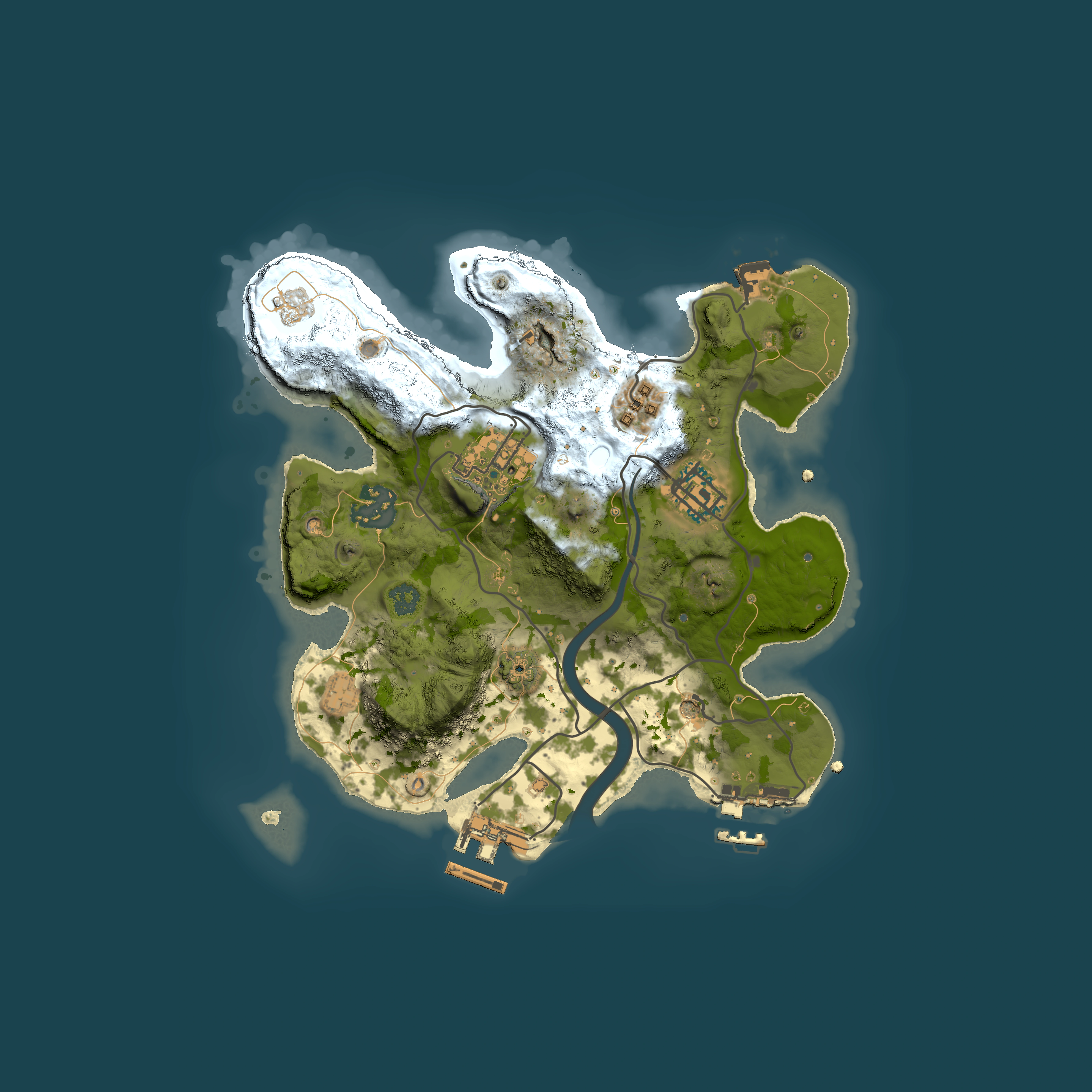 Full top-down render of Rust map seed 693655759, 2500x2500m