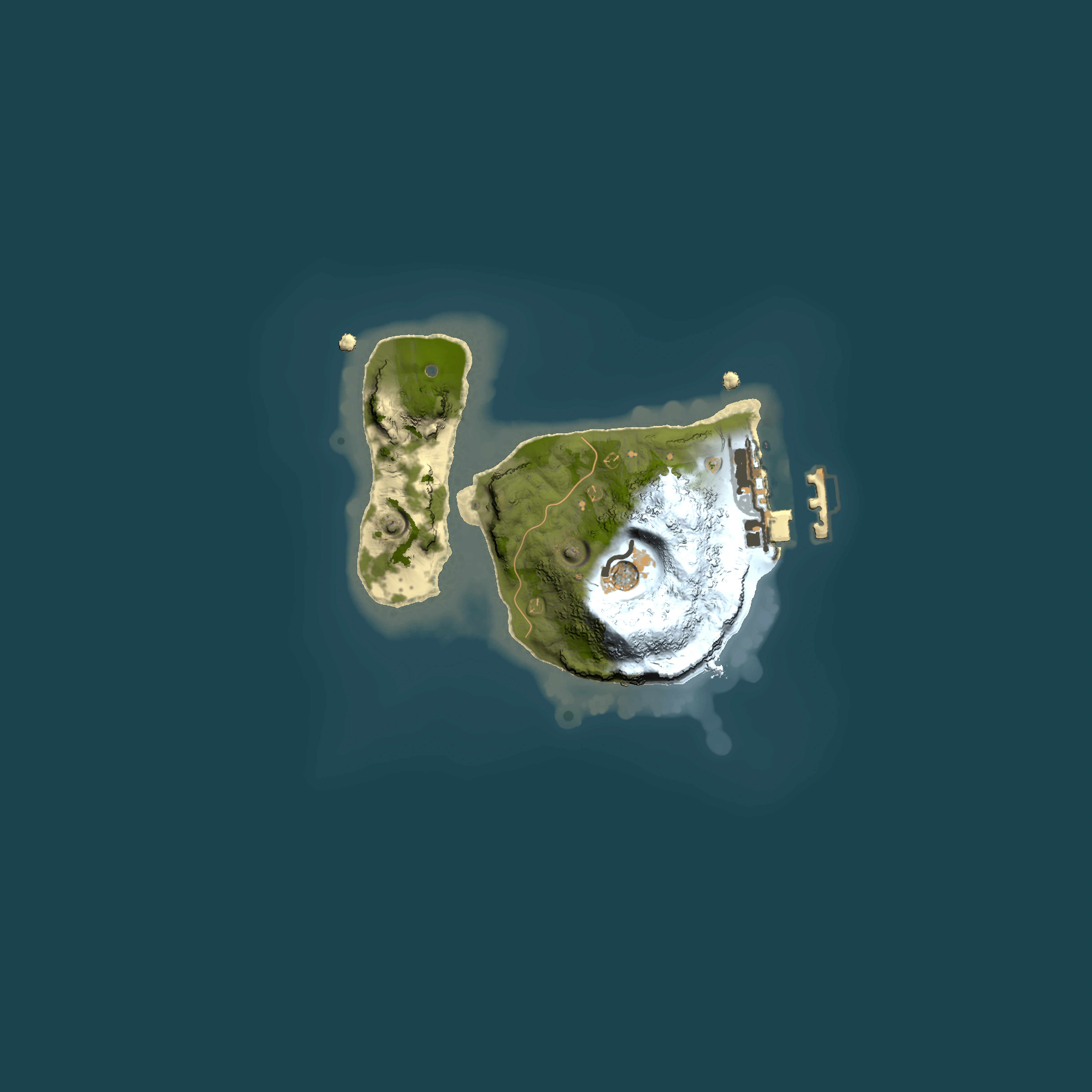 Full top-down render of Rust map seed 963645326, 1500x1500m