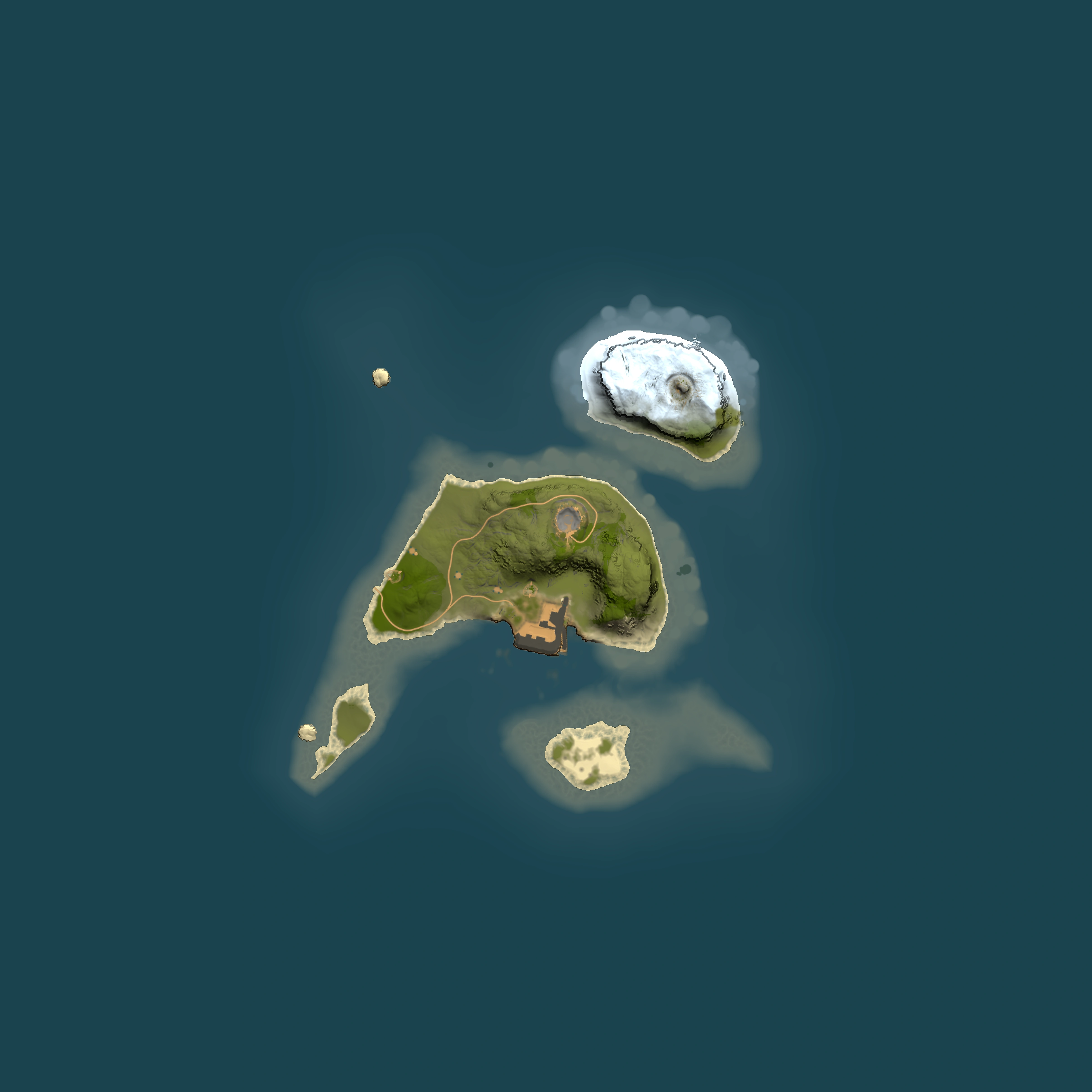 Full top-down render of Rust map seed 126530086, 1500x1500m