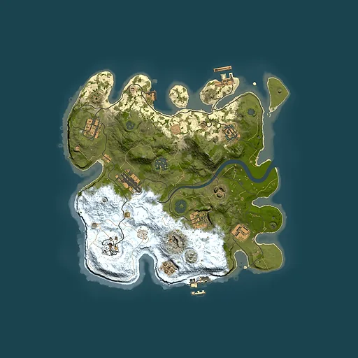 Rust map seed 102644753, 3000x3000m top-down preview