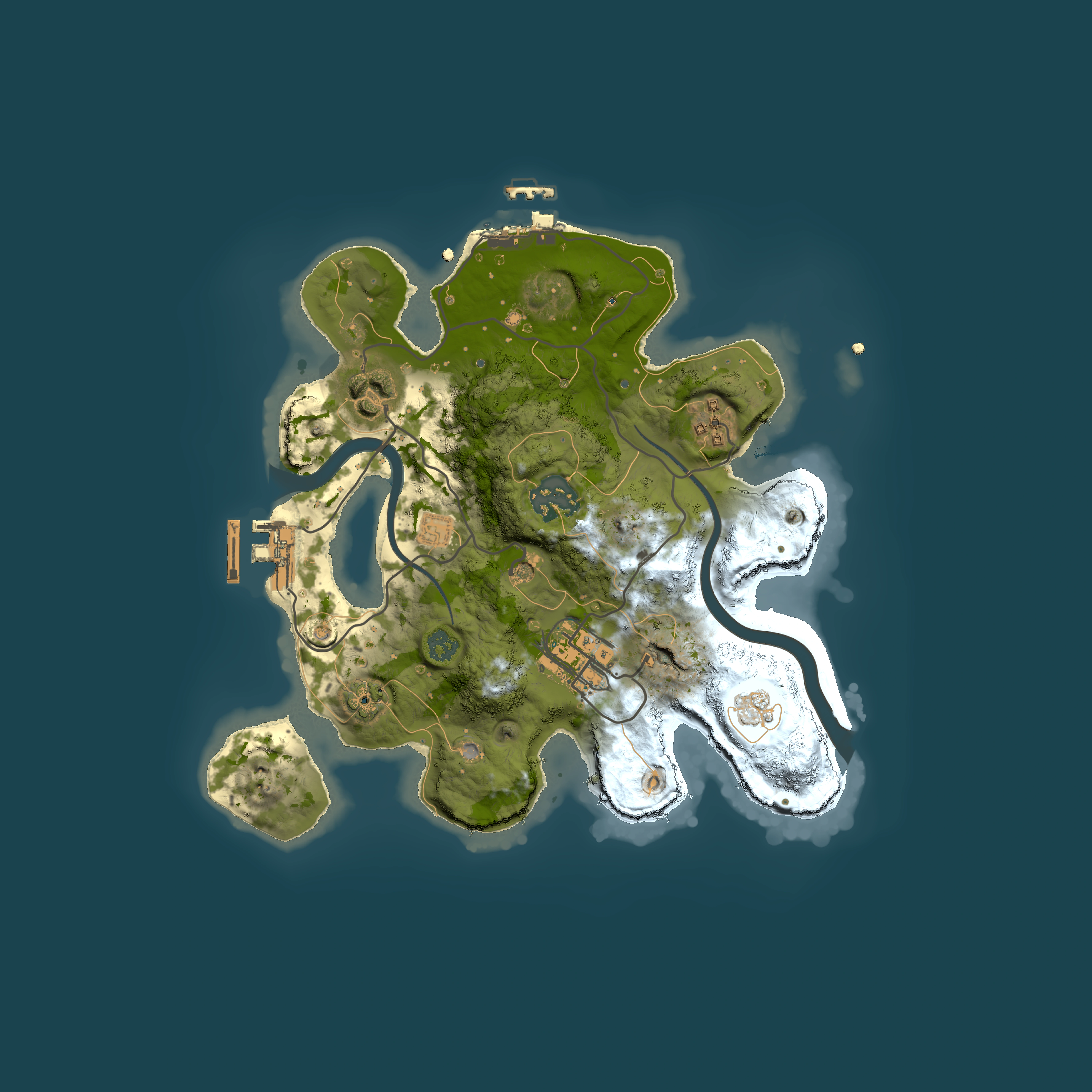 Full top-down render of Rust map seed 751934730, 2500x2500m