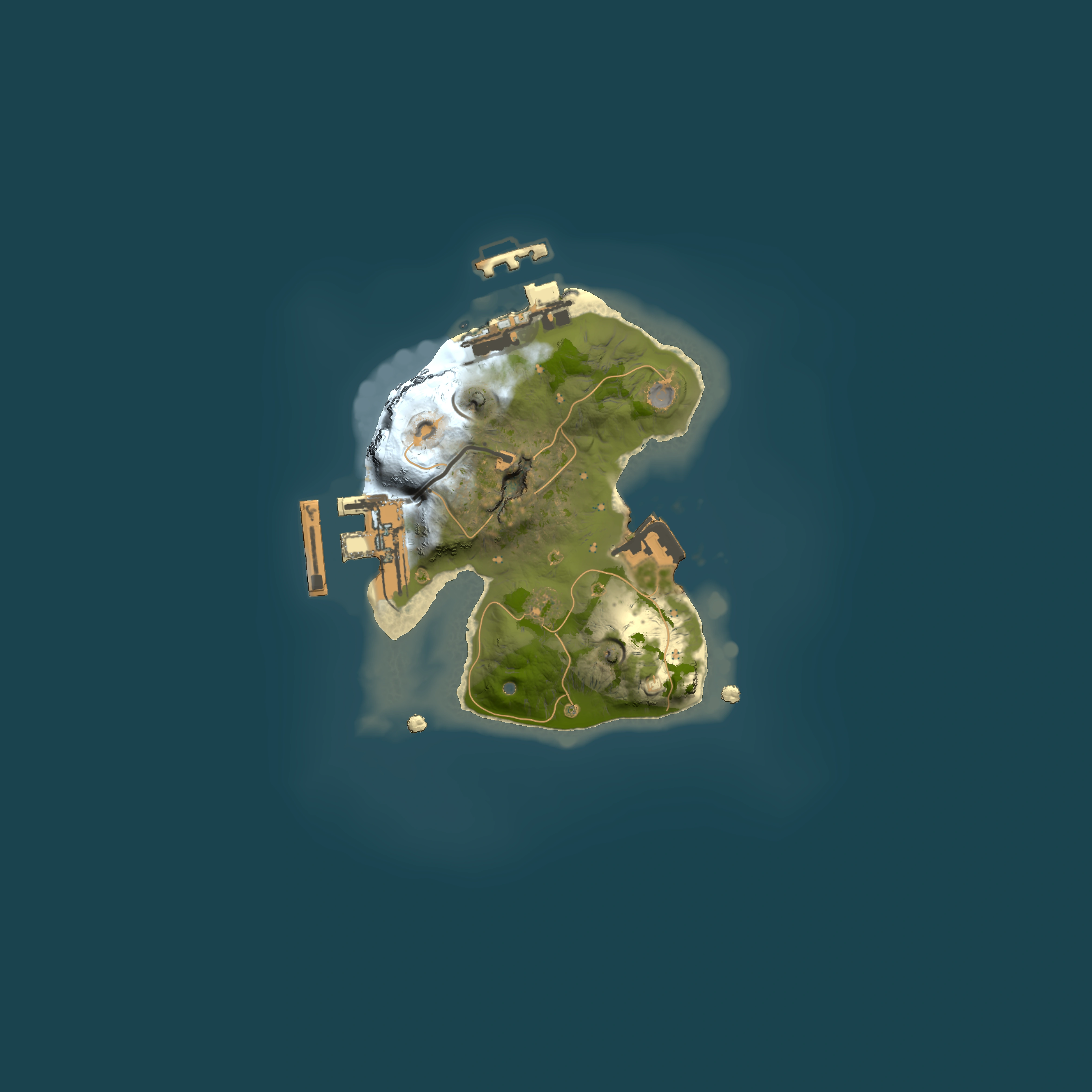 Full top-down render of Rust map seed 657133291, 1500x1500m