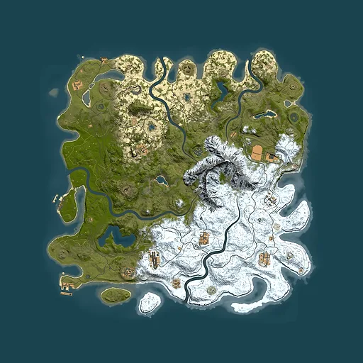 Rust map seed 1009112180, 5000x5000m top-down preview