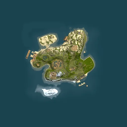 Rust map seed 1174090801, 2000x2000m top-down preview