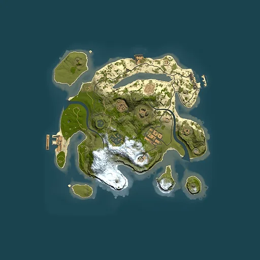 Rust map seed 2122301301, 2500x2500m top-down preview