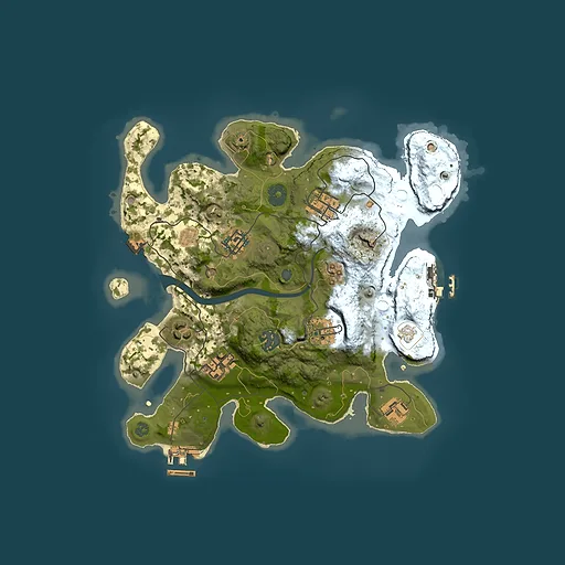 Rust map seed 662047913, 3000x3000m top-down preview