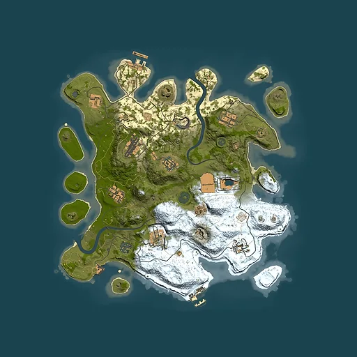 Rust map seed 1040101536, 3500x3500m top-down preview