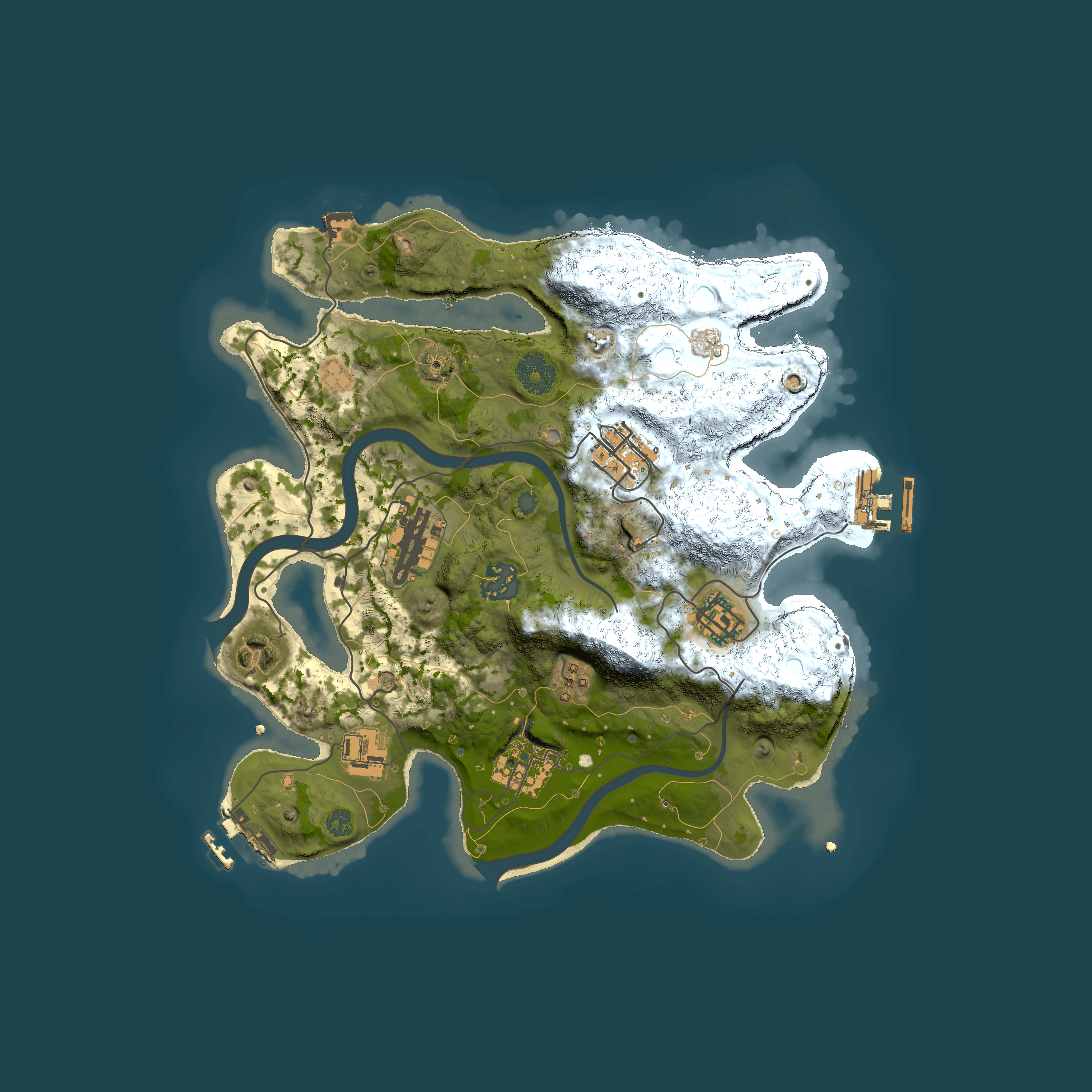 Full top-down render of Rust map seed 1859572848, 3000x3000m