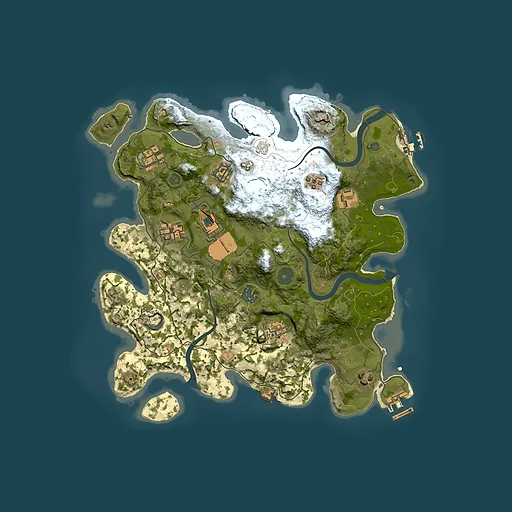Rust map seed 1528277183, 3500x3500m top-down preview