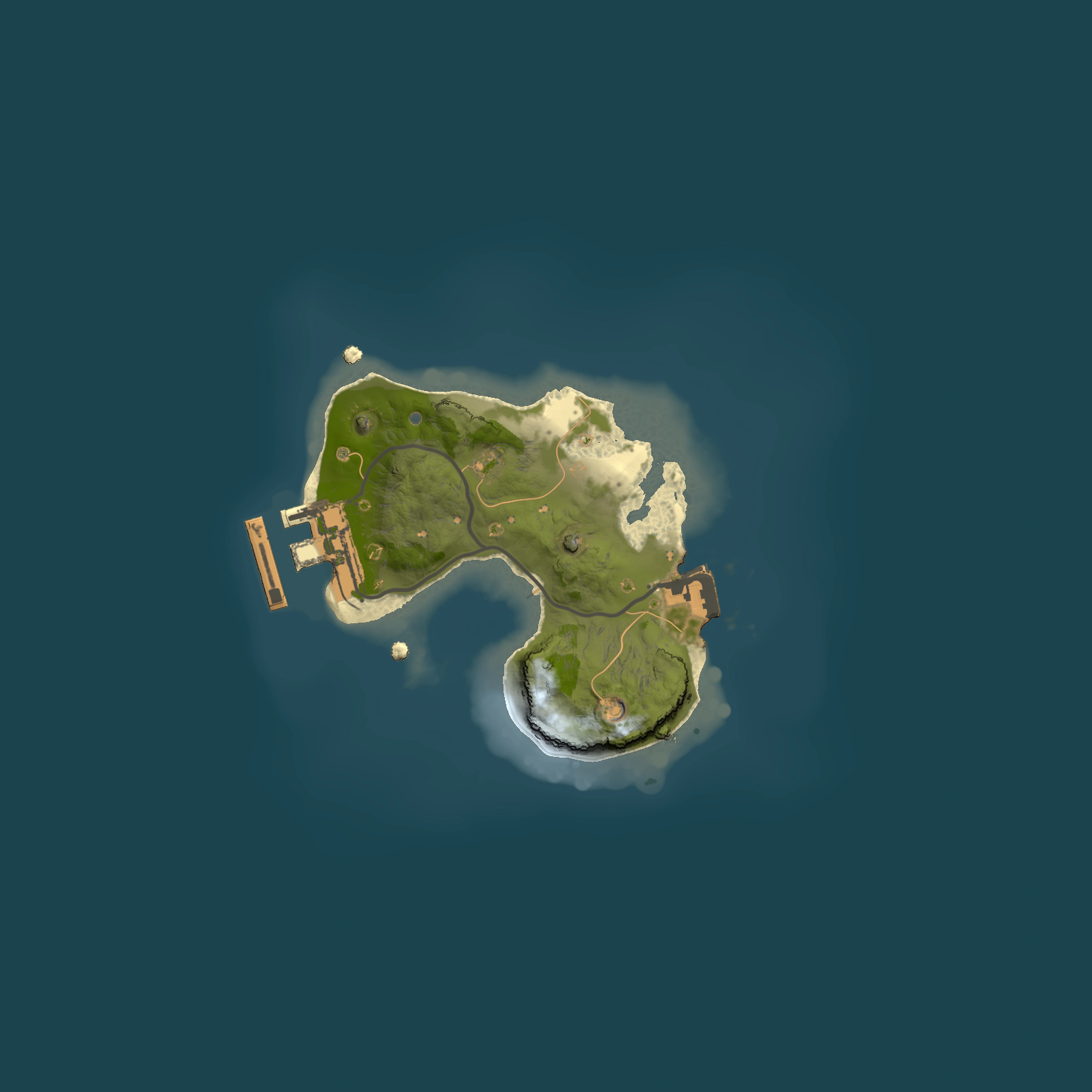 Full top-down render of Rust map seed 951240823, 1500x1500m
