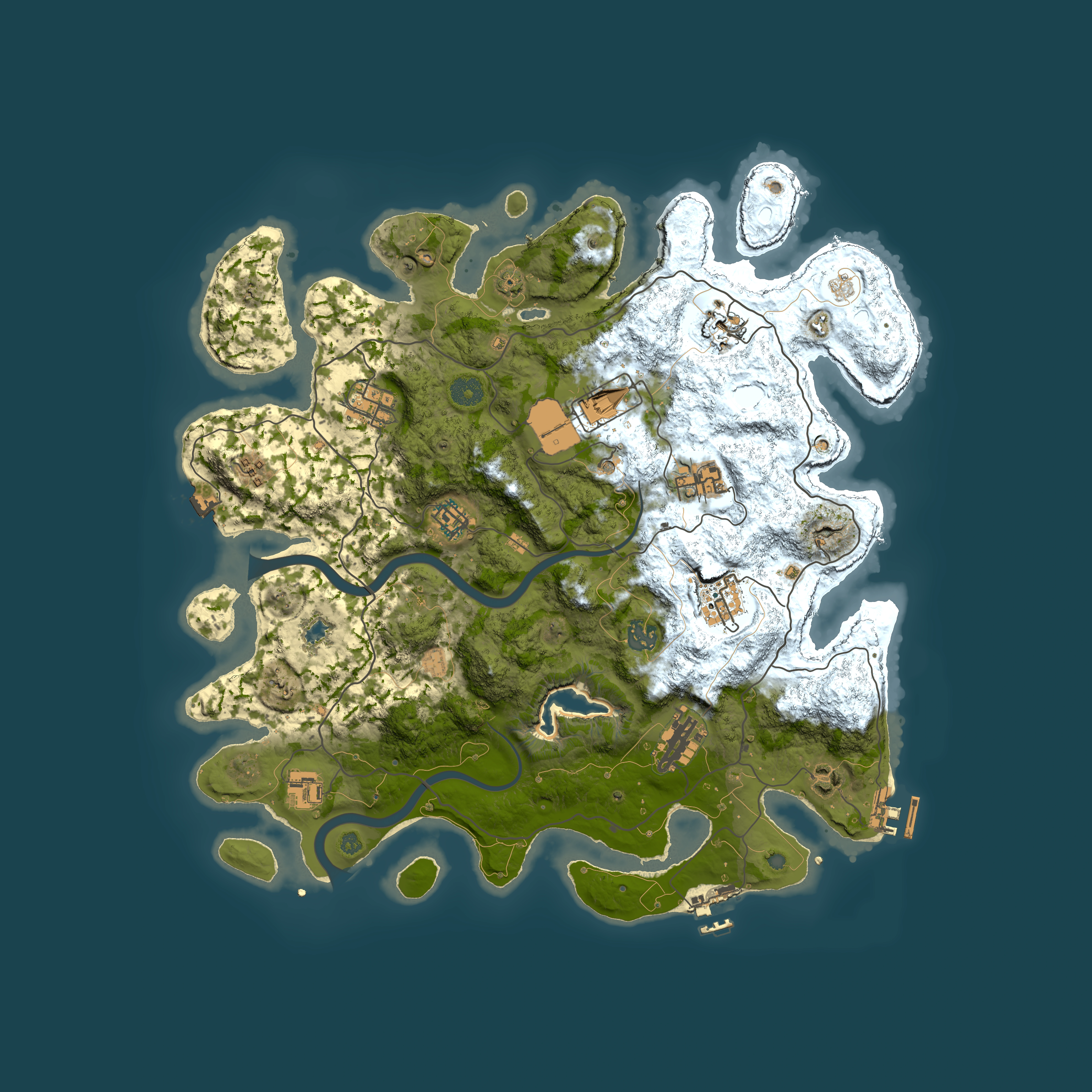 Full top-down render of Rust map seed 1506059005, 4000x4000m