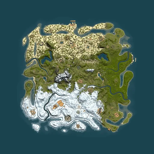 Rust map seed 1750360837, 5000x5000m top-down preview