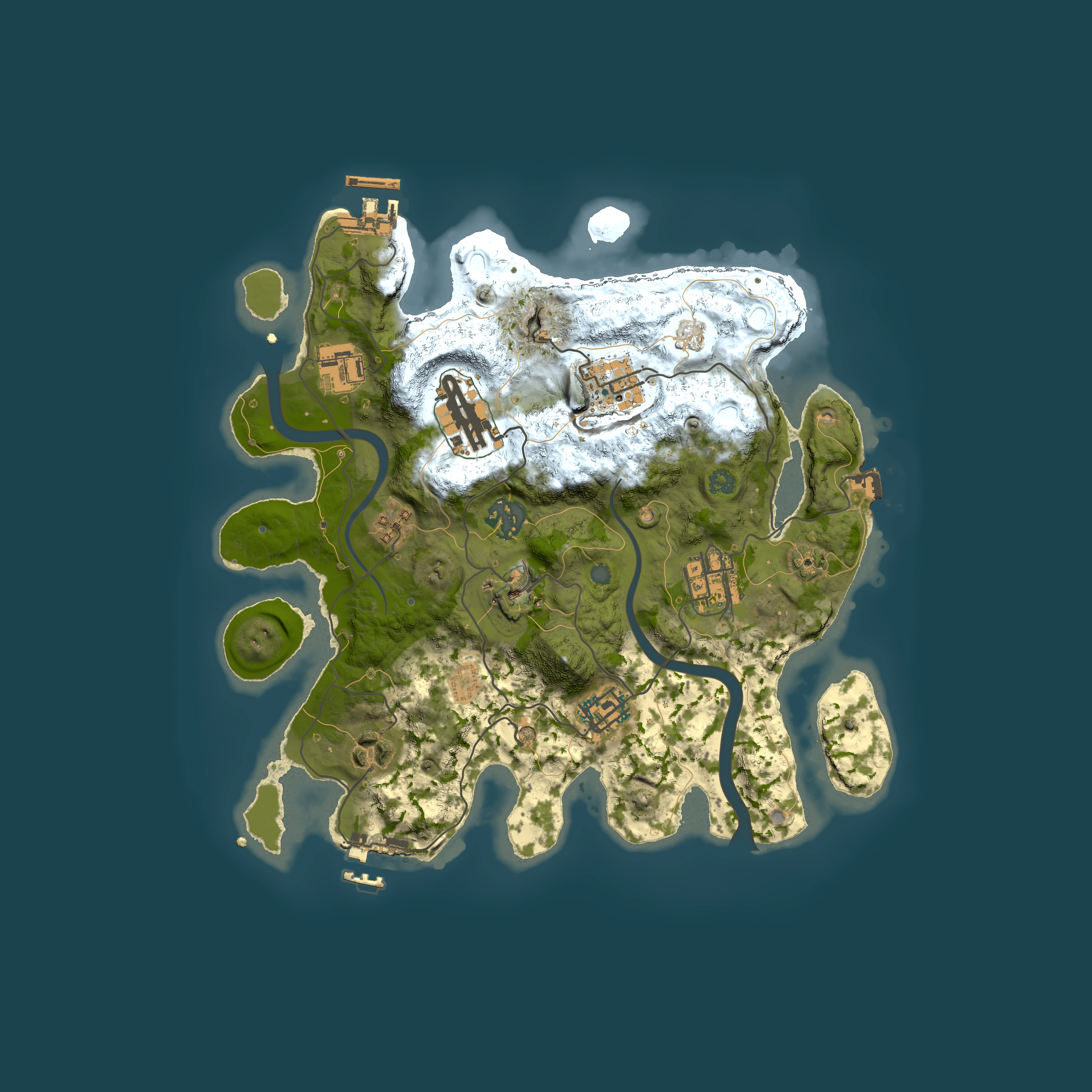 Full top-down render of Rust map seed 1301565296, 3000x3000m