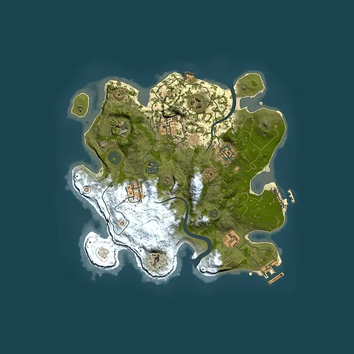 Rust map seed 1689435108, 3000x3000m top-down preview