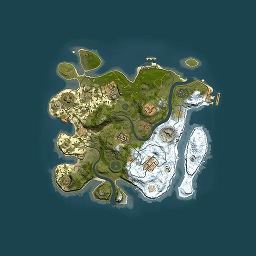 Rust map seed 1272719897, 3000x3000m top-down preview