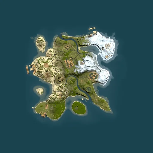 Rust map seed 1243584075, 2500x2500m top-down preview