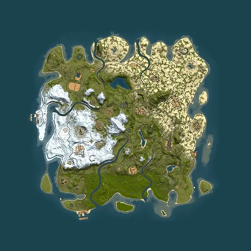 Rust map seed 392671815, 4500x4500m top-down preview