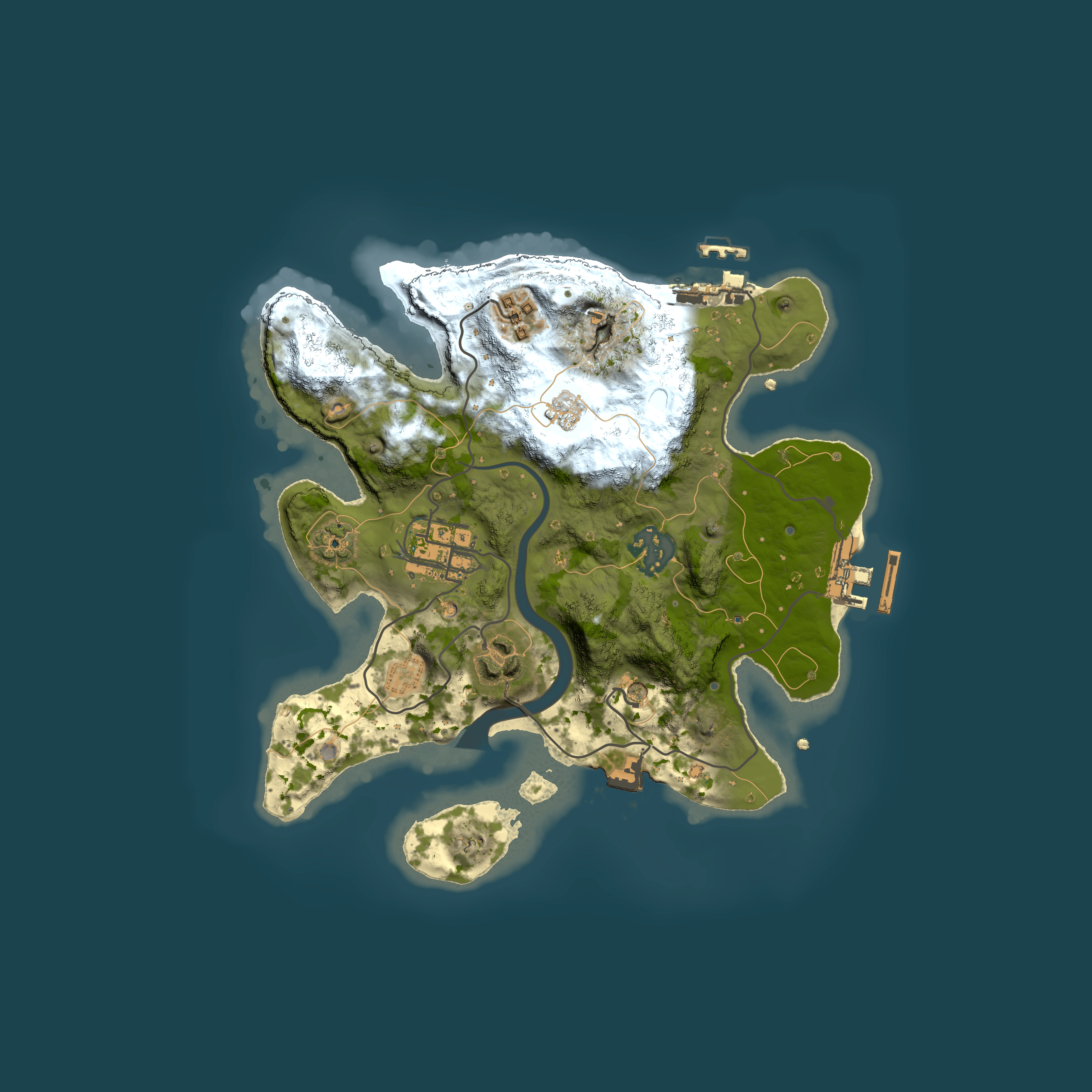 Full top-down render of Rust map seed 1844341862, 2500x2500m