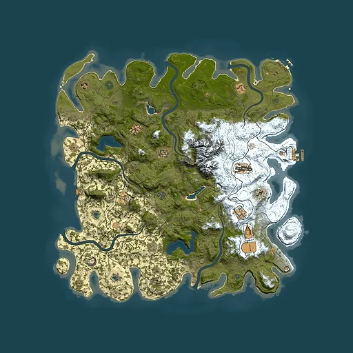 Rust map seed 793344113, 5000x5000m top-down preview