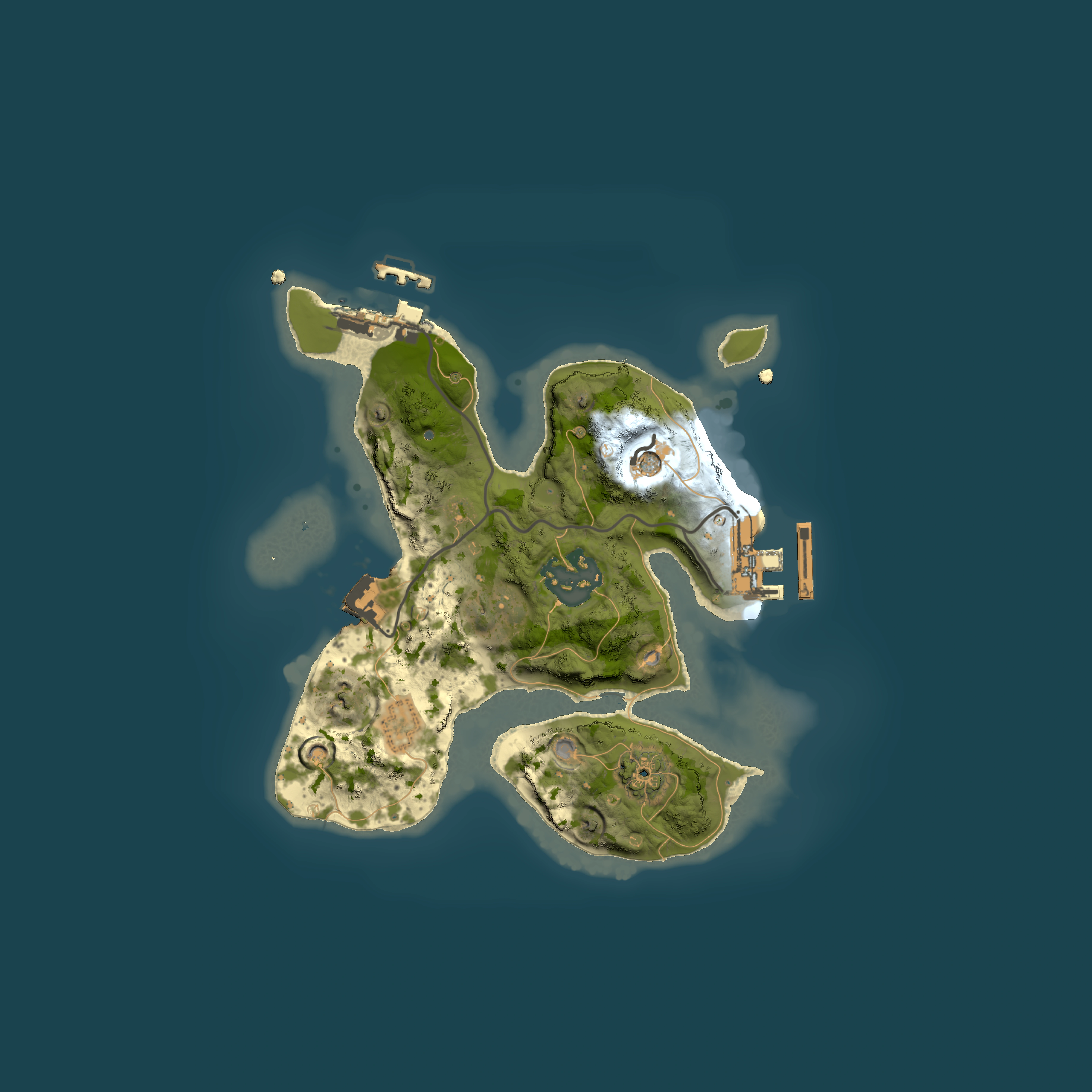 Full top-down render of Rust map seed 566060198, 2000x2000m