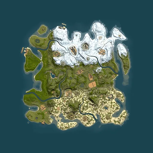 Rust map seed 1188903563, 4000x4000m top-down preview