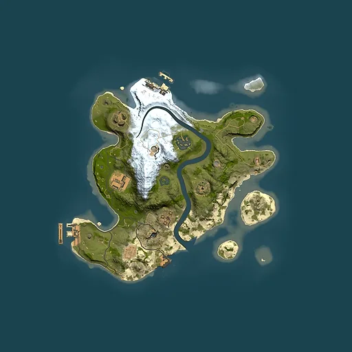 Rust map seed 1351307648, 2500x2500m top-down preview