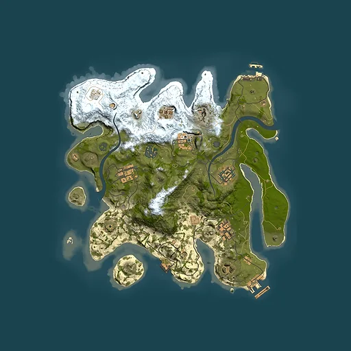 Rust map seed 1349746395, 3000x3000m top-down preview