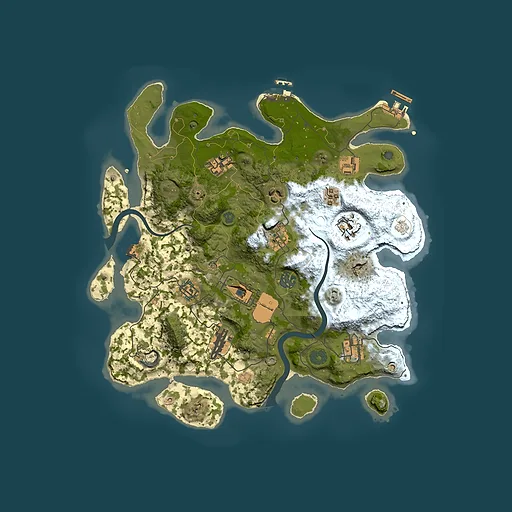 Rust map seed 1706679694, 3500x3500m top-down preview