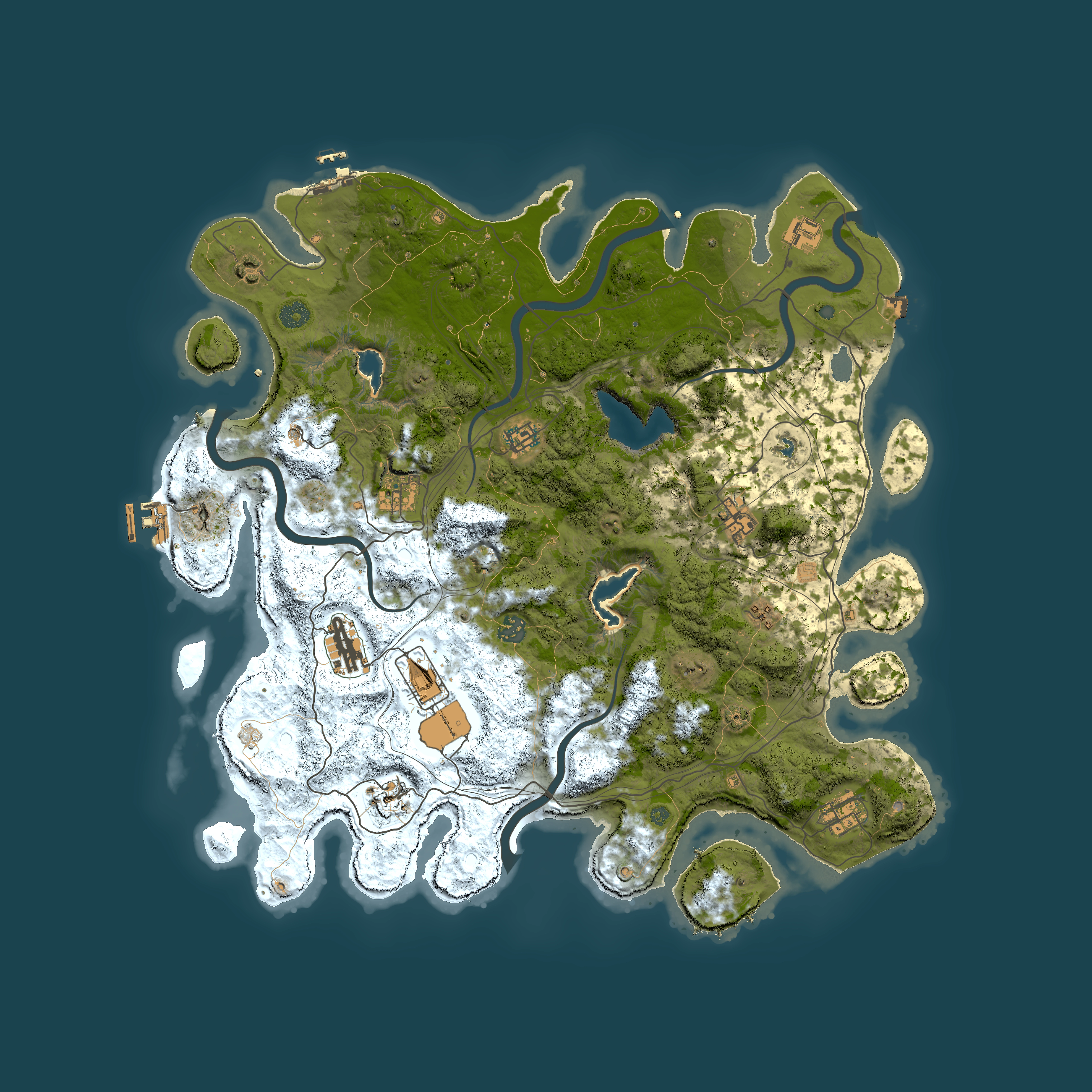 Full top-down render of Rust map seed 1269084825, 4500x4500m