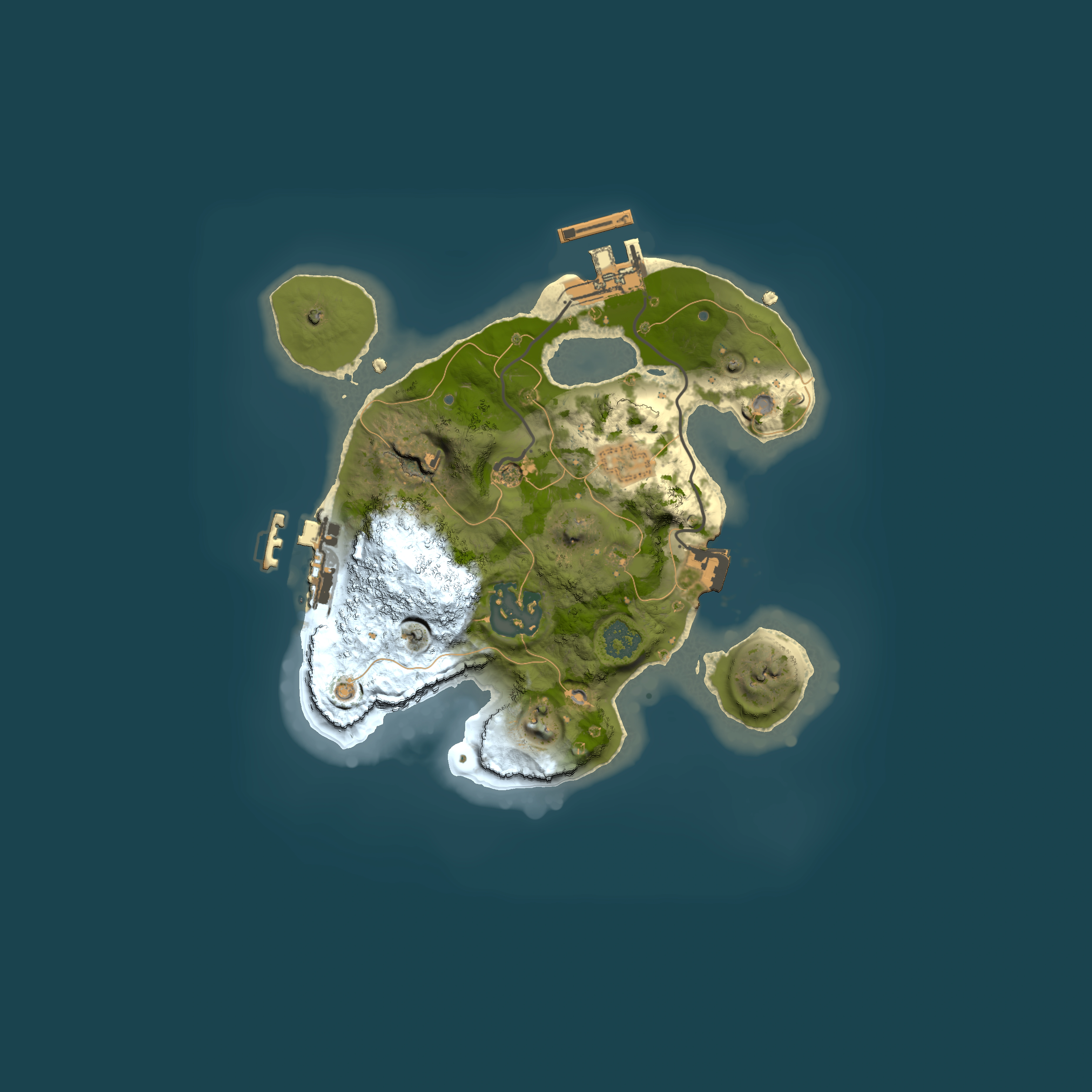 Full top-down render of Rust map seed 1791610143, 2000x2000m