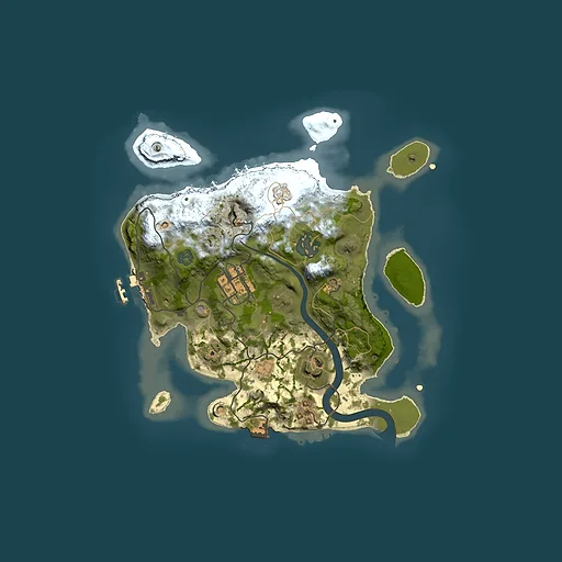 Rust map seed 898933381, 2500x2500m top-down preview