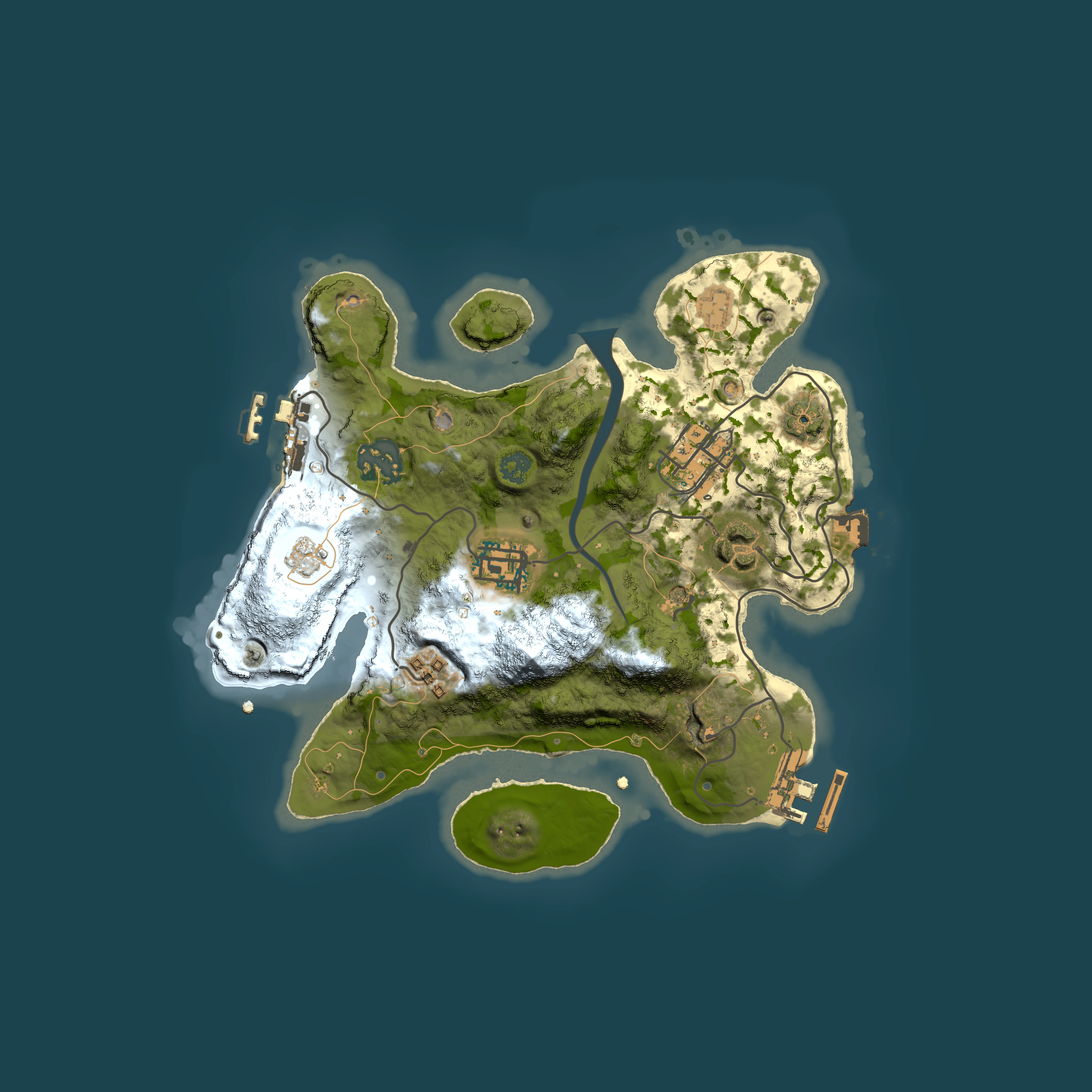 Full top-down render of Rust map seed 1015926547, 2500x2500m