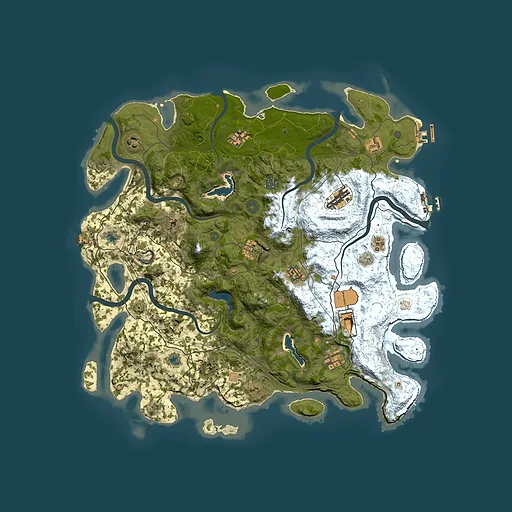 Rust map seed 1887003611, 4500x4500m top-down preview