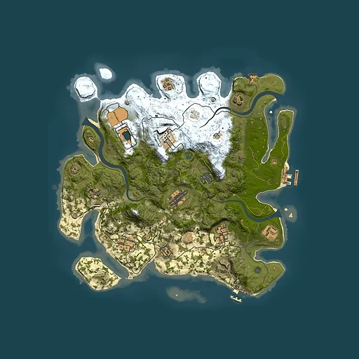 Rust map seed 89791699, 3500x3500m top-down preview