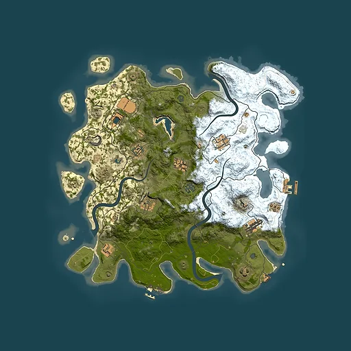 Rust map seed 379544568, 4000x4000m top-down preview