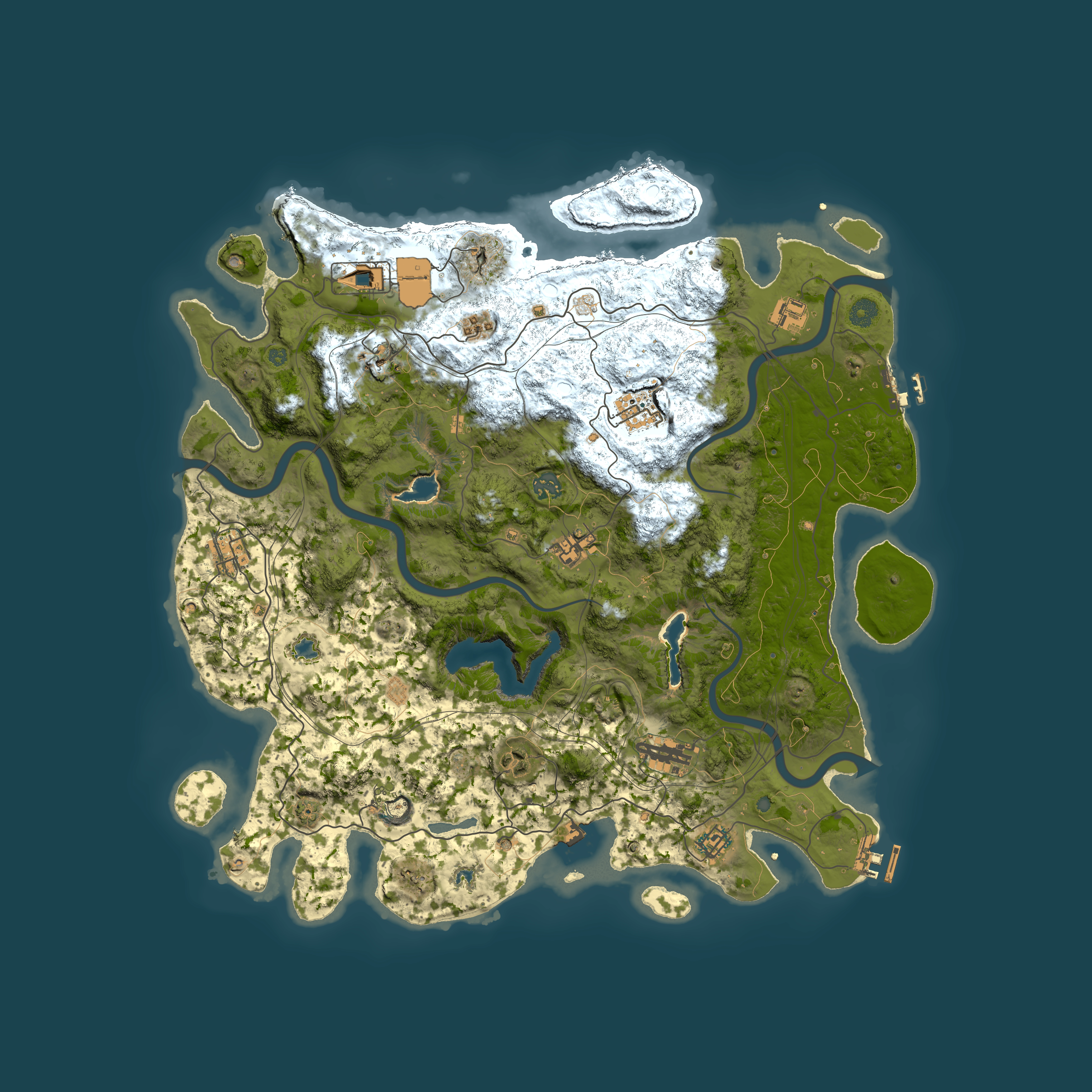 Full top-down render of Rust map seed 565122577, 4500x4500m