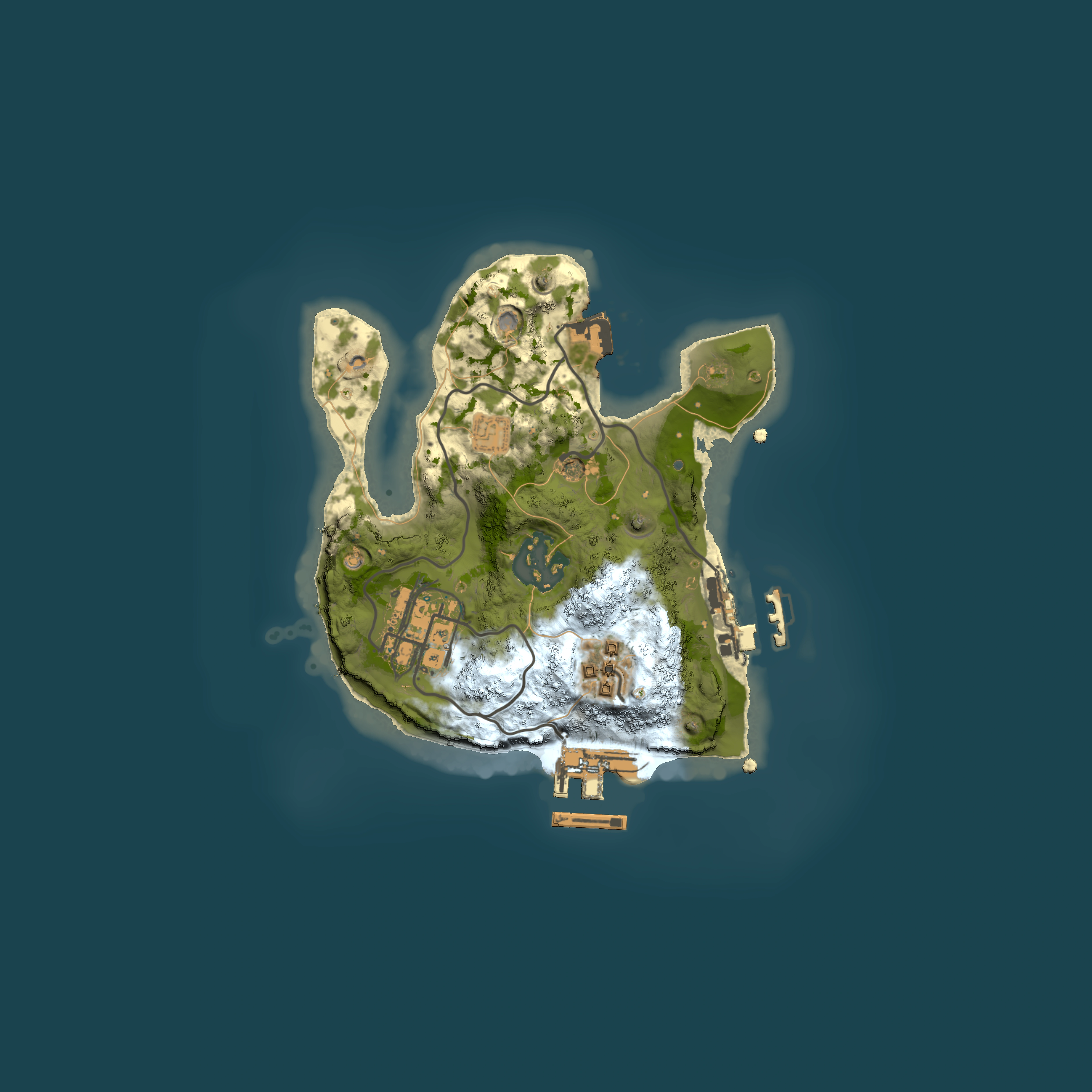 Full top-down render of Rust map seed 1125347168, 2000x2000m