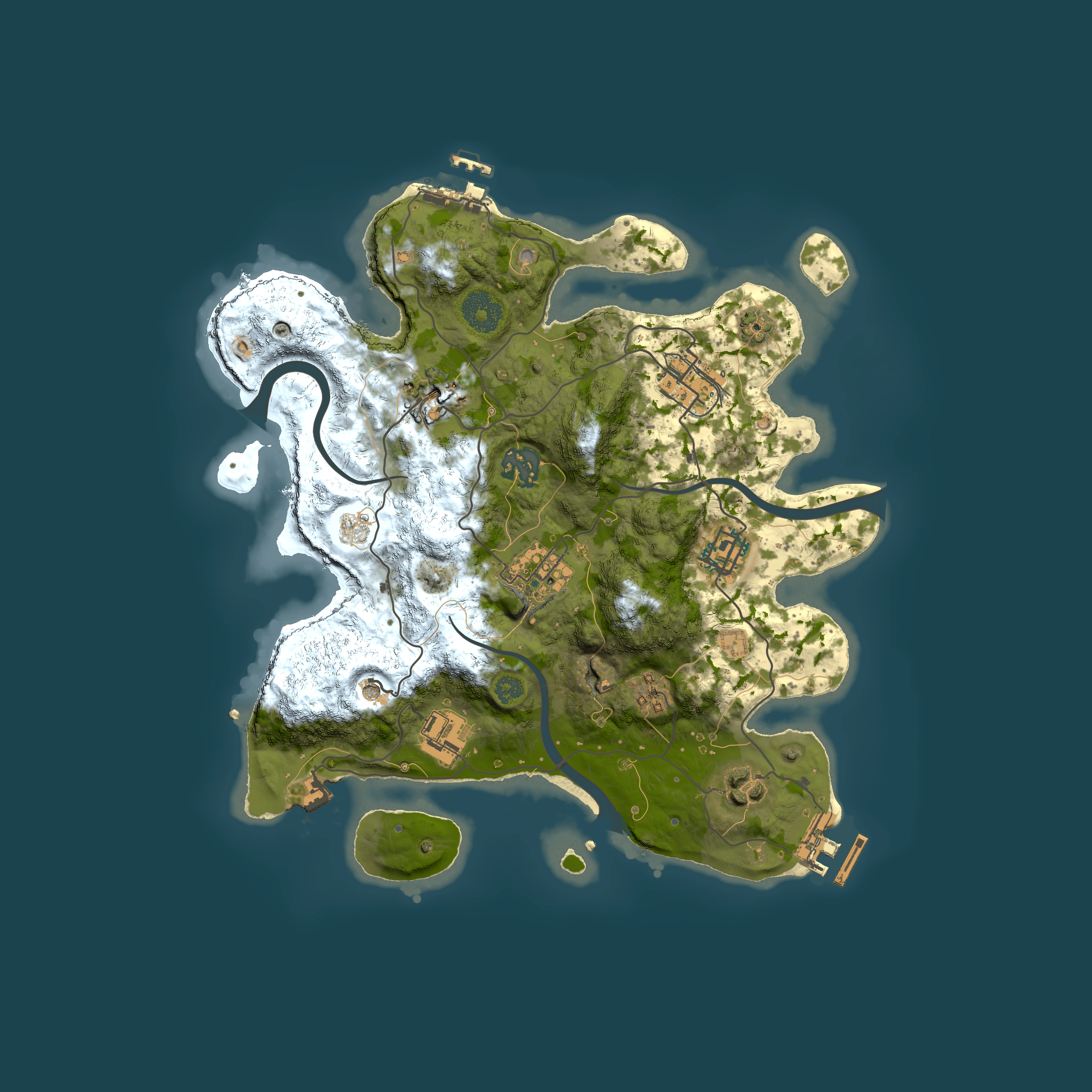Full top-down render of Rust map seed 339887440, 3000x3000m