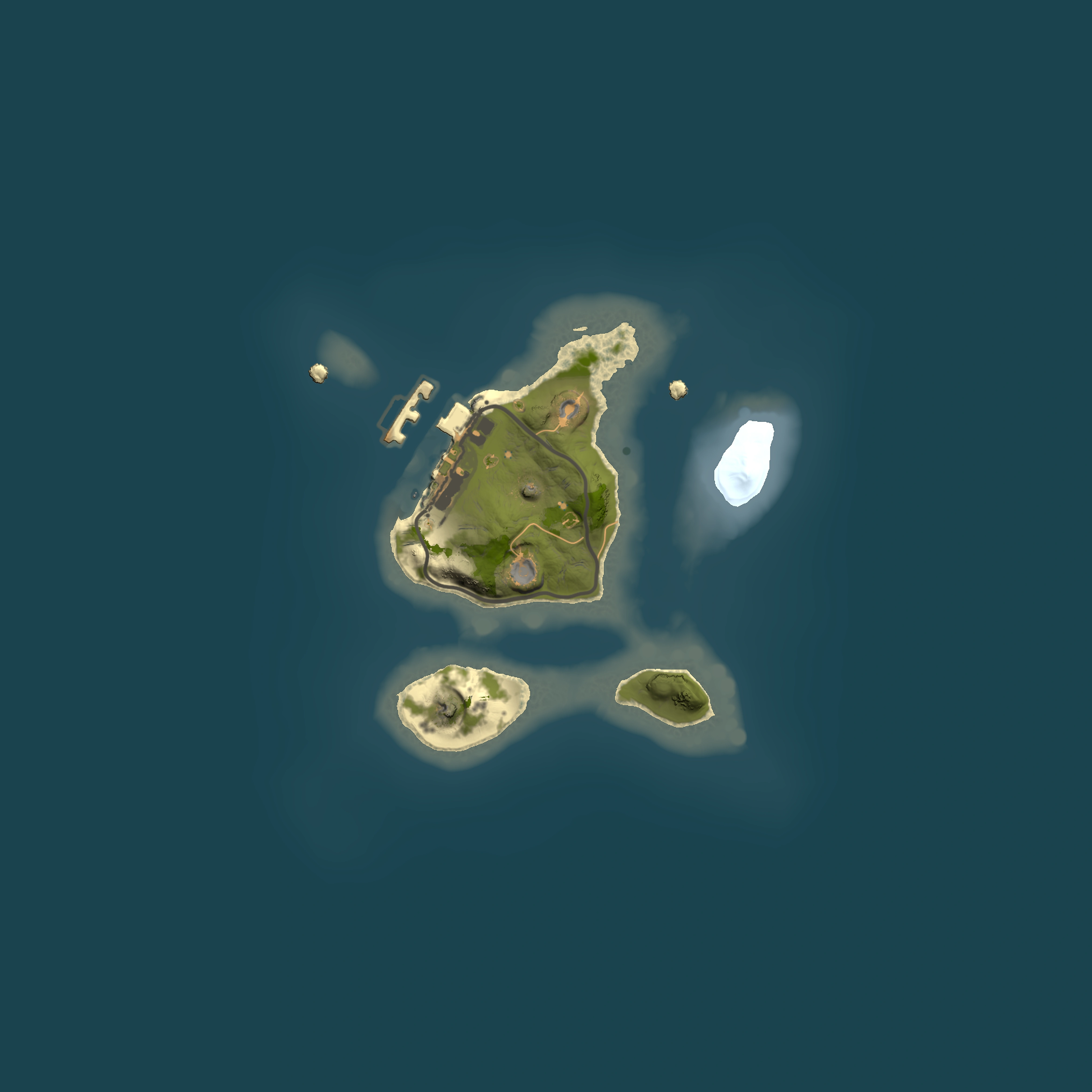 Full top-down render of Rust map seed 1006791484, 1500x1500m