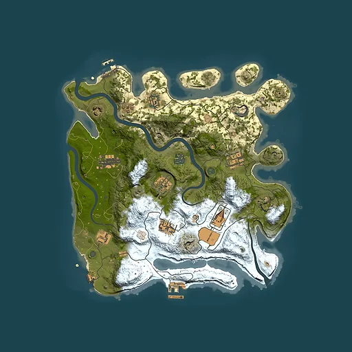 Rust map seed 804817044, 3500x3500m top-down preview