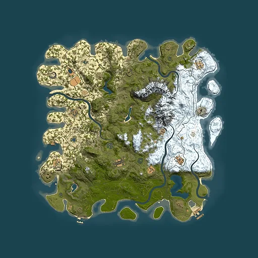 Rust map seed 353037362, 5000x5000m top-down preview